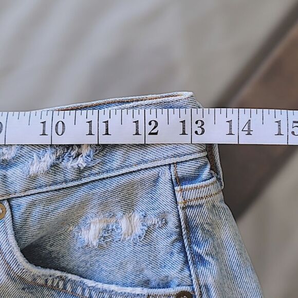 AGOLDE Jaden Jean Short in Swapmeet Blue size 25 - Picture 12 of 16